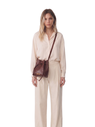 Courtesy leather crossbody bag