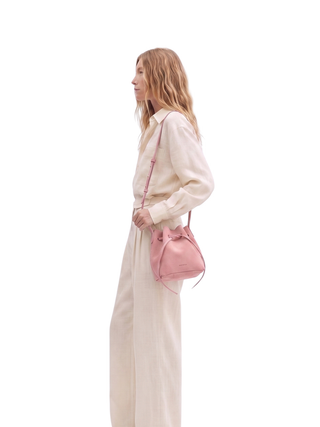 Courtesy suede crossbody bag