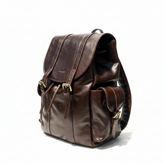 Journey backpack cuero plena flor tobacco — SABANDIJA